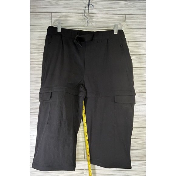 NWT $139 Athleta Sz16 Flat Black Trekkie Convertible Hiking 3 in1 Scrunch Ankle - Picture 11 of 13